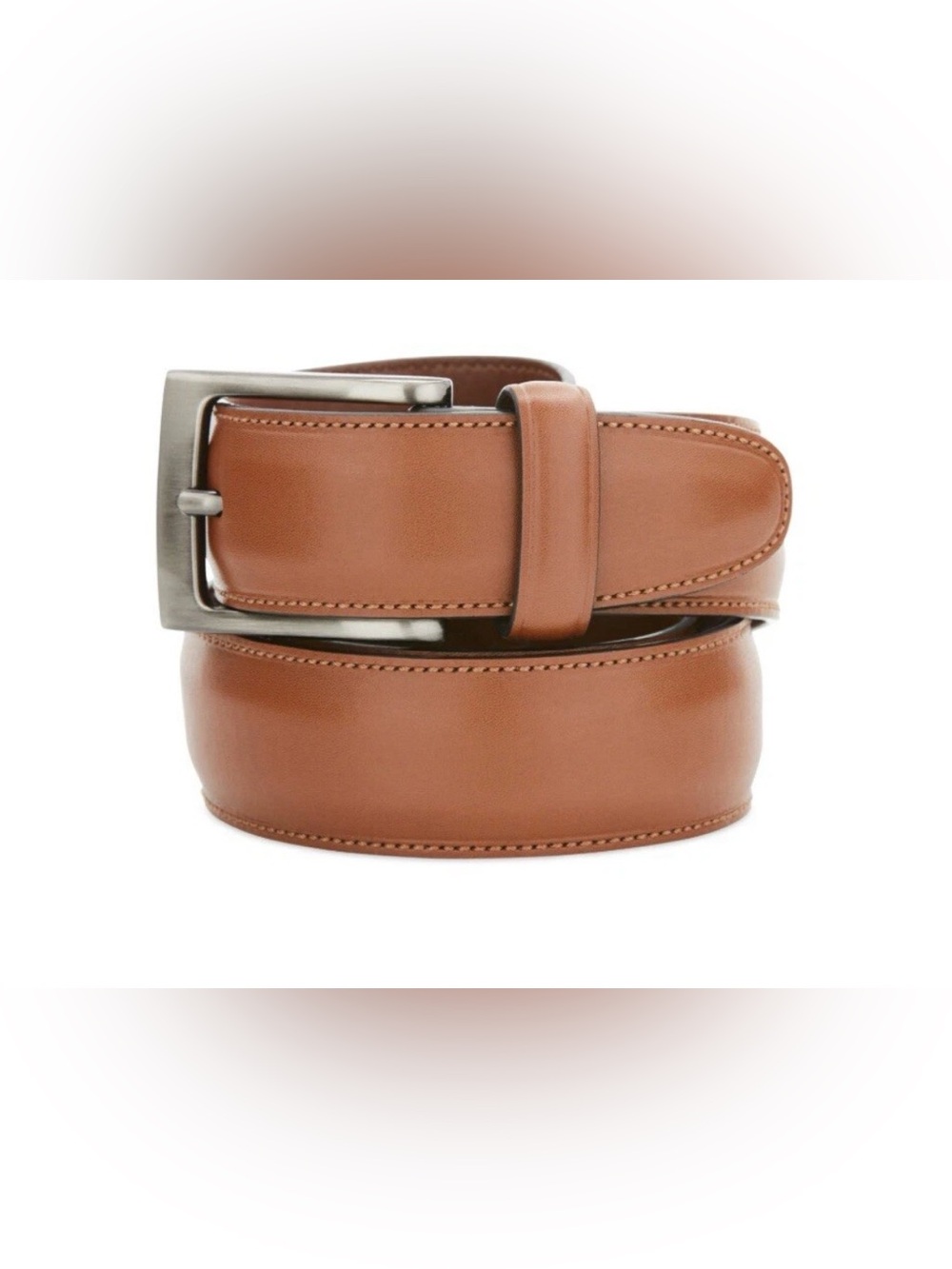Perry Ellis Portfolio Men's Leather Dress Belt - Brown, Small (30-32)  $49.50